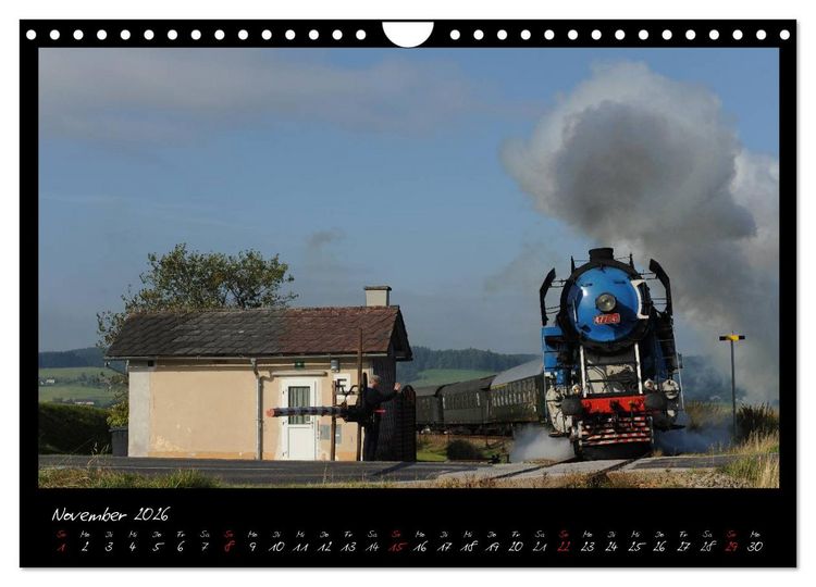 Produktbild: Faszination Dampflokomotive (Wandkalender 2026 DIN A4 quer), CALVENDO Monatskalender