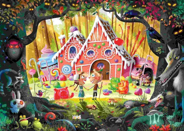 Produktbild: Erwachsenenpuzzle 1000 Teile - Dean MacAdam: H&auml;nsel und Gretel