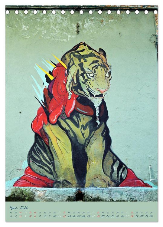 Produktbild: CUBAN GRAFITTI (Tischkalender 2026 DIN A5 hoch), CALVENDO Monatskalender
