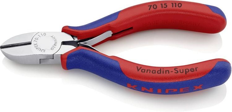 Produktbild: Knipex 70 15 110 Werkstatt Seitenschneider mit Facette 110mm