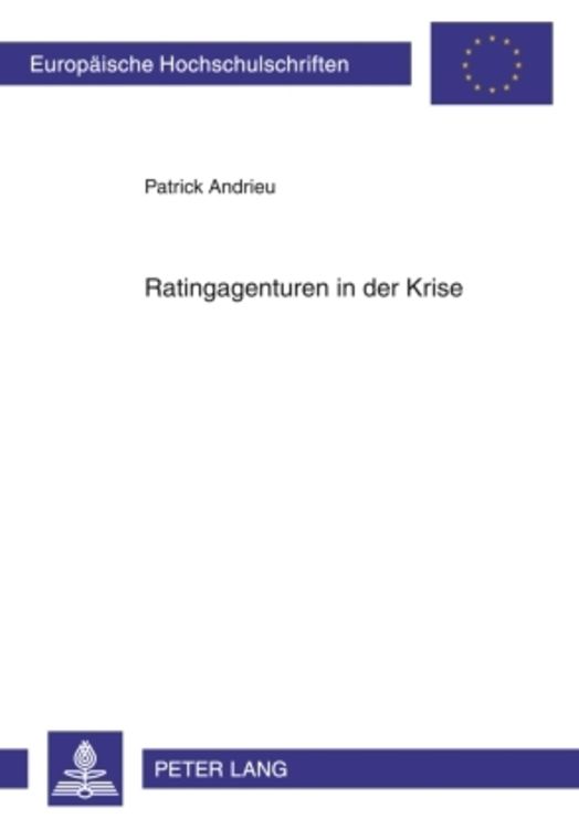 Produktbild: Ratingagenturen in der Krise