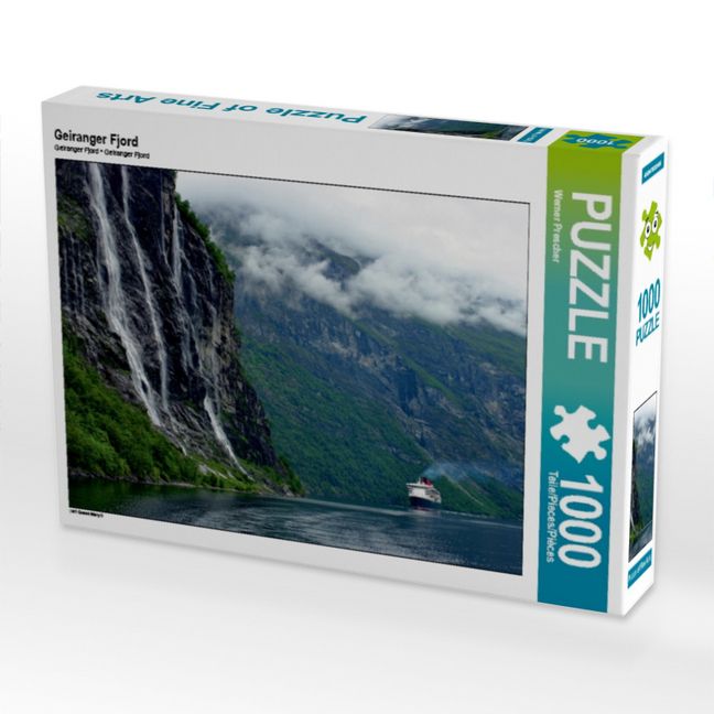 Produktbild: CALVENDO Puzzle Geiranger Fjord | 1000 Teile Lege-Gr&ouml;&szlig;e 64x48cm Foto-Puzzle f&uuml;r gl&uuml;ckliche Stunden