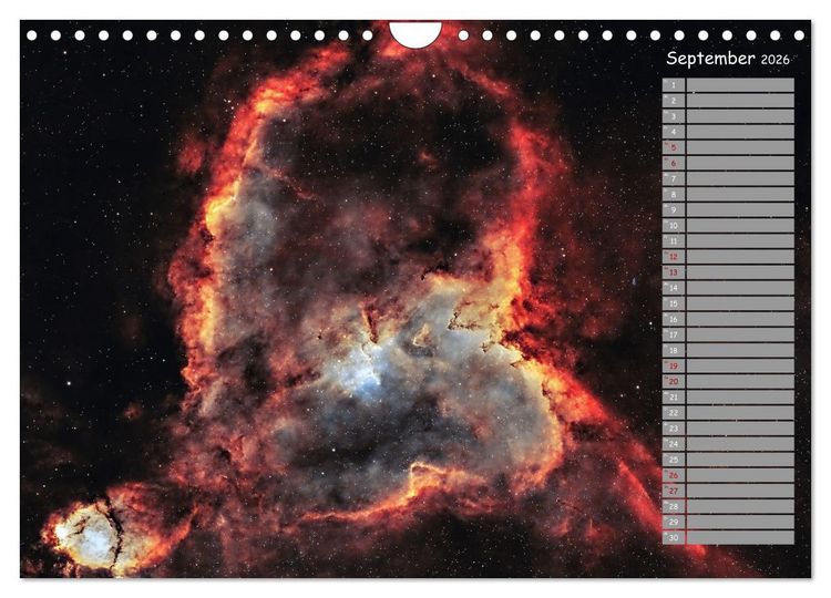 Produktbild: Deep-Sky Amateurastronomie (Wandkalender 2026 DIN A4 quer), CALVENDO Monatskalender