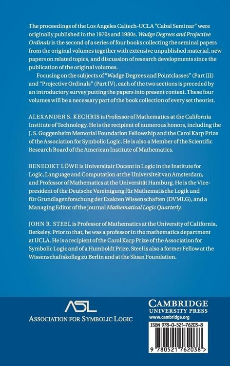 Produktbild: Wadge Degrees and Projective Ordinals