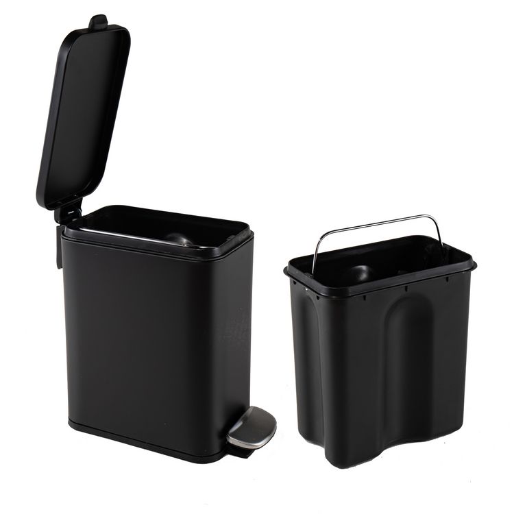 Produktbild: HTI-Living Pedalm&uuml;lleimer Modern 5L Schwarz Pedalm&uuml;lleimer Modern 5L Schwarz