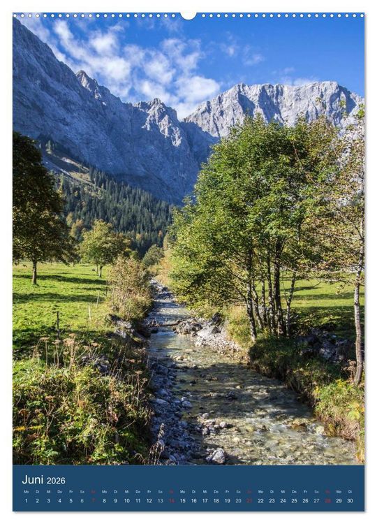 Produktbild: Karwendel - Hinterriss-Eng (Wandkalender 2026 DIN A2 hoch), CALVENDO Monatskalender
