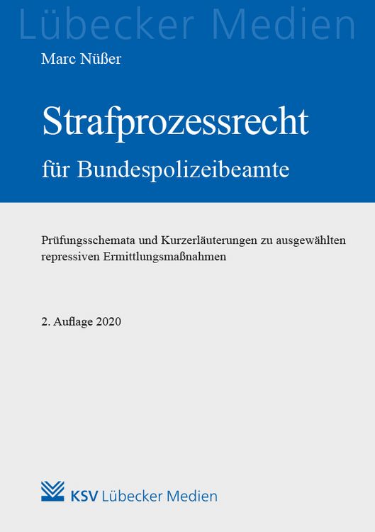Produktbild: Strafprozessrecht f&uuml;r Bundespolizeibeamte