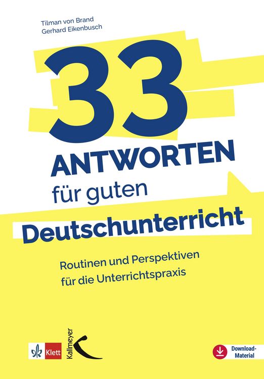 Produktbild: 33 Antworten f&uuml;r guten Deutschunterricht