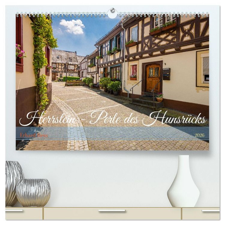 Produktbild: Herrstein - Perle des Hunsr&uuml;cks (hochwertiger Premium Wandkalender 2026 DIN A2 quer), Kunstdruck in Hochglanz