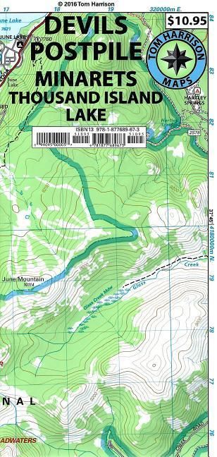 Produktbild: Devils Postpile Minarets Trail Map