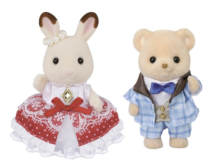 Produktbild: Sylvanian Families 5843 - 40. Jubil&auml;um: Freya & Theo Freunde Figurenset
