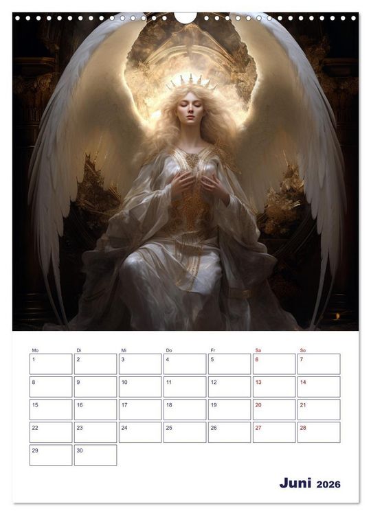 Produktbild: Die reine Sch&ouml;nheit der Engel (Wandkalender 2026 DIN A3 hoch), CALVENDO Monatskalender