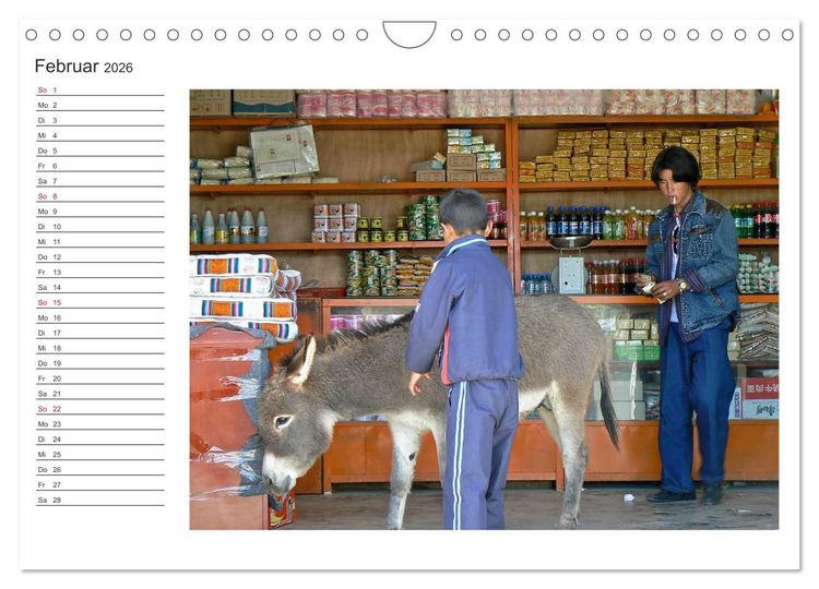 Produktbild: Tibet - Begegnungen (Wandkalender 2026 DIN A4 quer), CALVENDO Monatskalender