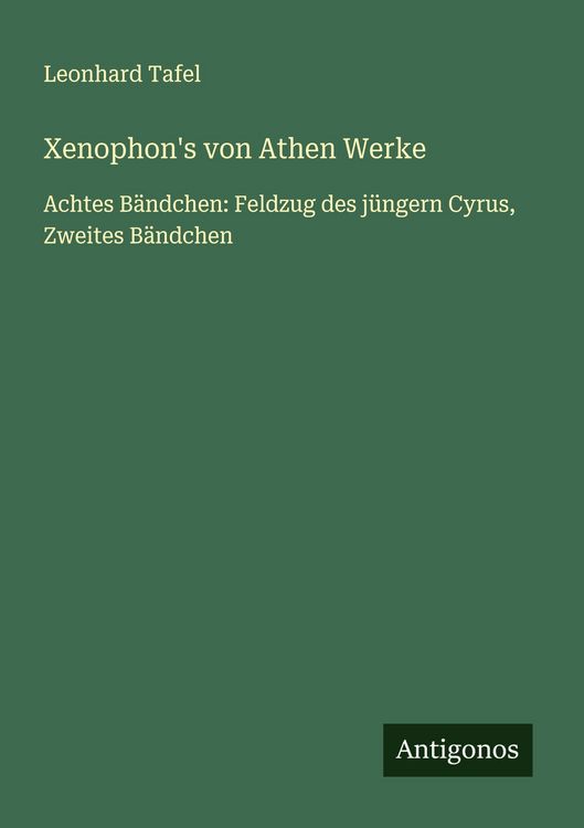 Produktbild: Xenophon's von Athen Werke