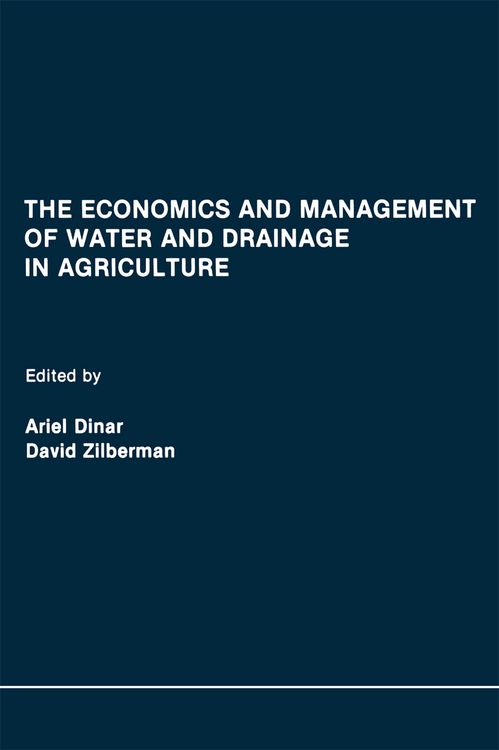 Produktbild: The Economics and Management of Water and Drainage in Agriculture