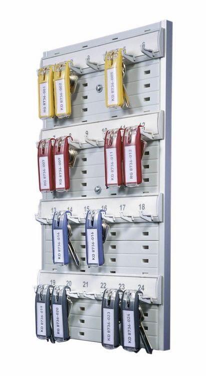 Produktbild: Durable Schl&uuml;sselhalter KEY BOARD 24 - 1956 195610 Anzahl Haken 24 Silber