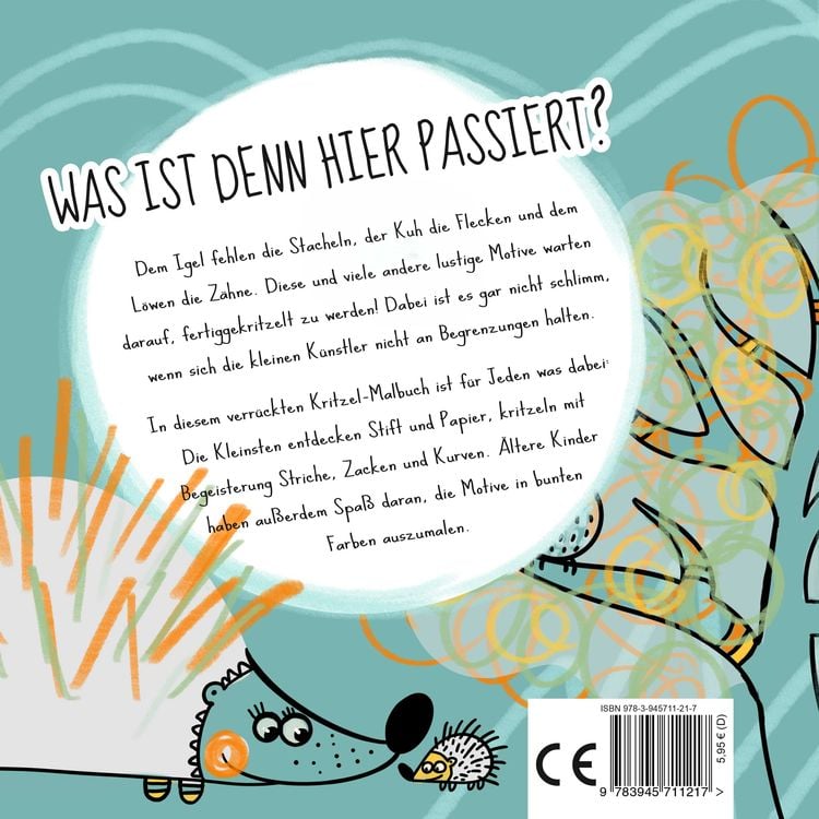 Produktbild: Kritzel-Alarm! Das verr&uuml;ckte Kritzel-Malbuch zum Aus- und Fertigmalen - Ein erstes Kritzelbuch f&uuml;r Kinder ab 2 Jahre