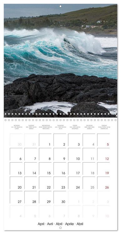 Produktbild: L'ile de la R&eacute;union, un volcan au milieu de l'oc&eacute;an Indien (Calendrier mural carr&eacute; 2026 30x30 cm) Calendrier double avec une page pour vos prises de notes