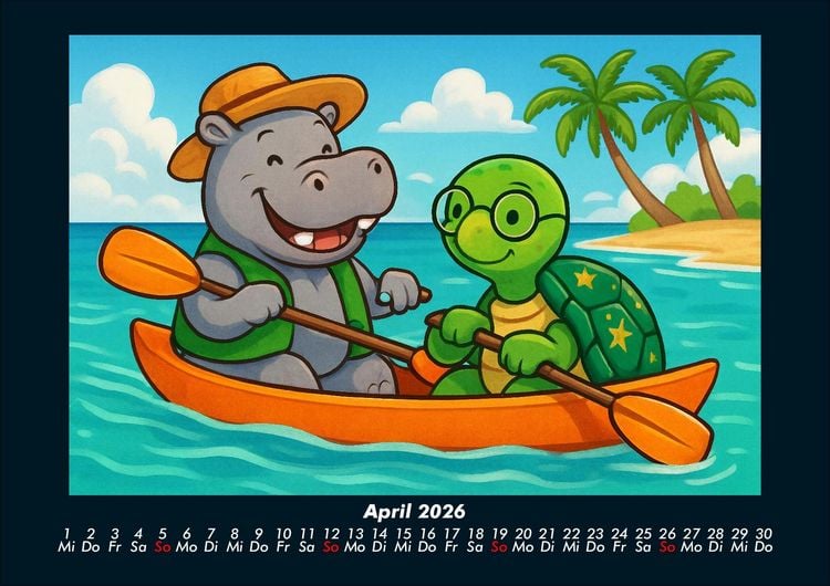 Produktbild: Sash & Taz - Abenteuer in Mexiko 2026 Fotokalender DIN A4