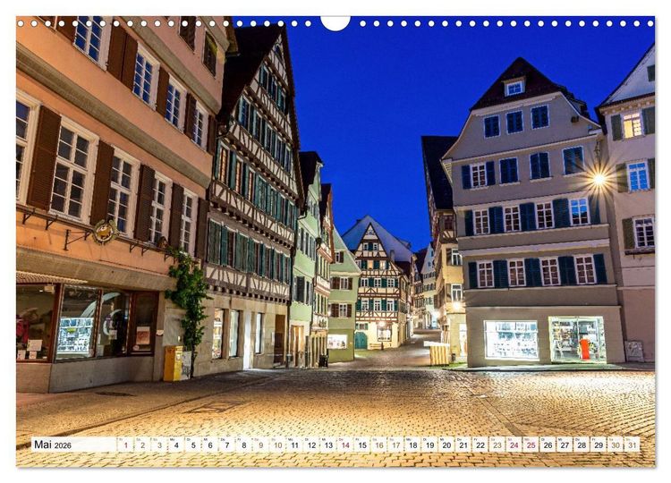 Produktbild: Nachts in T&uuml;bingen (Wandkalender 2026 DIN A3 quer), CALVENDO Monatskalender