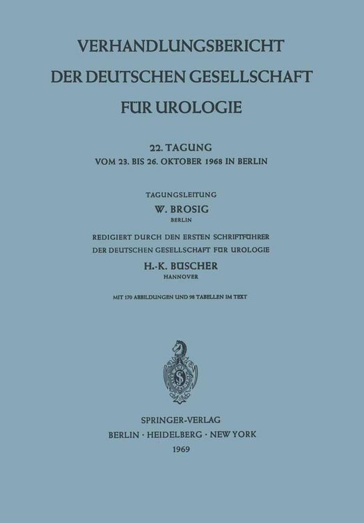 Produktbild: Verhandlungsbericht der Deutschen Gesellschaft f&uuml;r Urologie