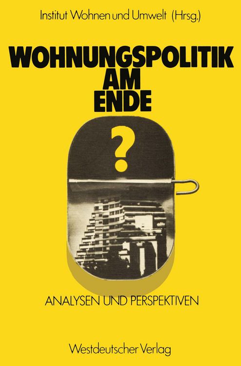 Produktbild: Wohnungspolitik am Ende?