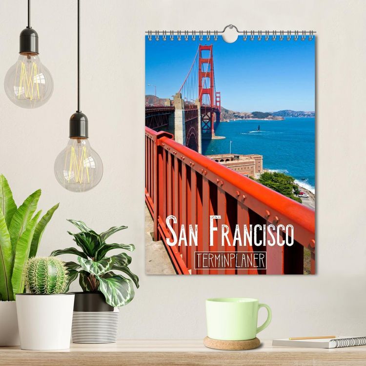 Produktbild: SAN FRANCISCO Terminplaner (Wandkalender 2026 DIN A4 hoch), CALVENDO Monatskalender