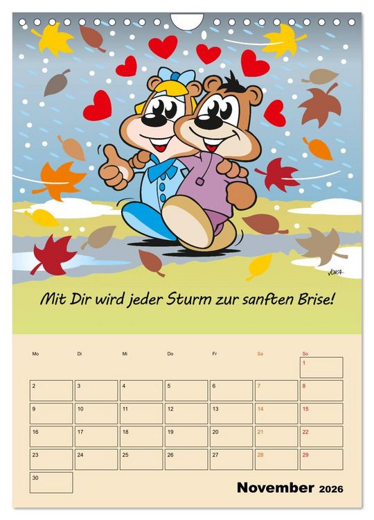 Produktbild: Ein Jahr mit Dir! (Wandkalender 2026 DIN A4 hoch), CALVENDO Monatskalender