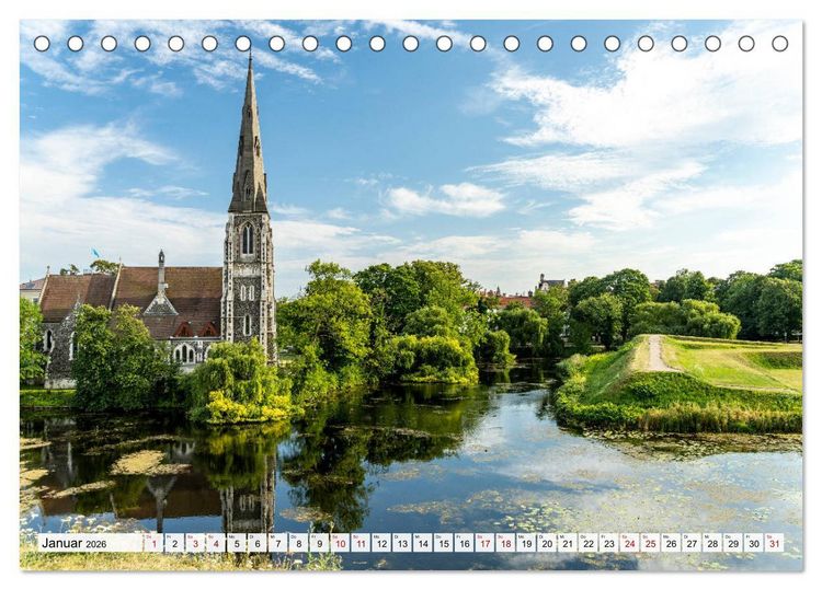 Produktbild: D&auml;nemark - Kopenhagen (Tischkalender 2026 DIN A5 quer), CALVENDO Monatskalender