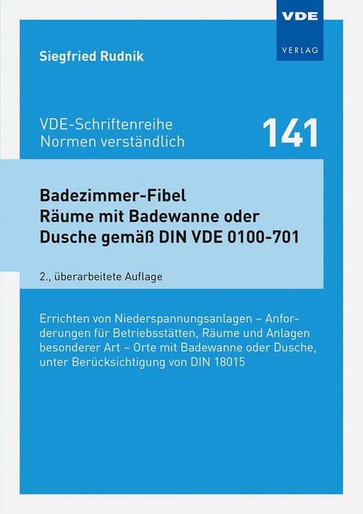 Produktbild: Badezimmer-Fibel R&auml;ume mit Badewanne oder Dusche gem&auml;&szlig; DIN VDE 0100-701