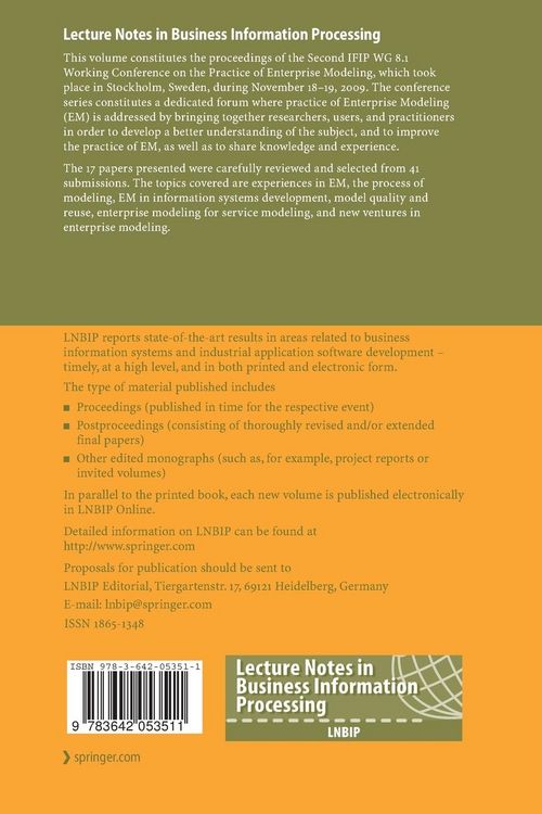 Produktbild: The Practice of Enterprise Modeling