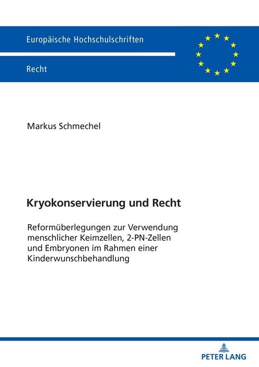Produktbild: Kryokonservierung und Recht