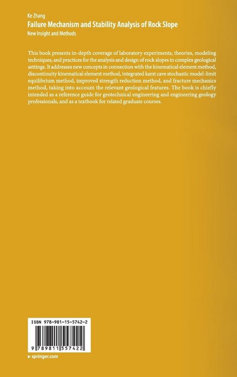 Produktbild: Failure Mechanism and Stability Analysis of Rock Slope
