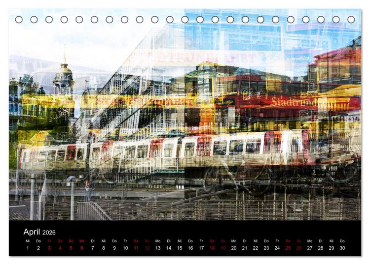 Produktbild: Hamburg-Art (Tischkalender 2026 DIN A5 quer), CALVENDO Monatskalender