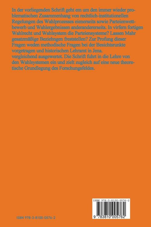 Produktbild: Wahlrecht und Parteiensystem