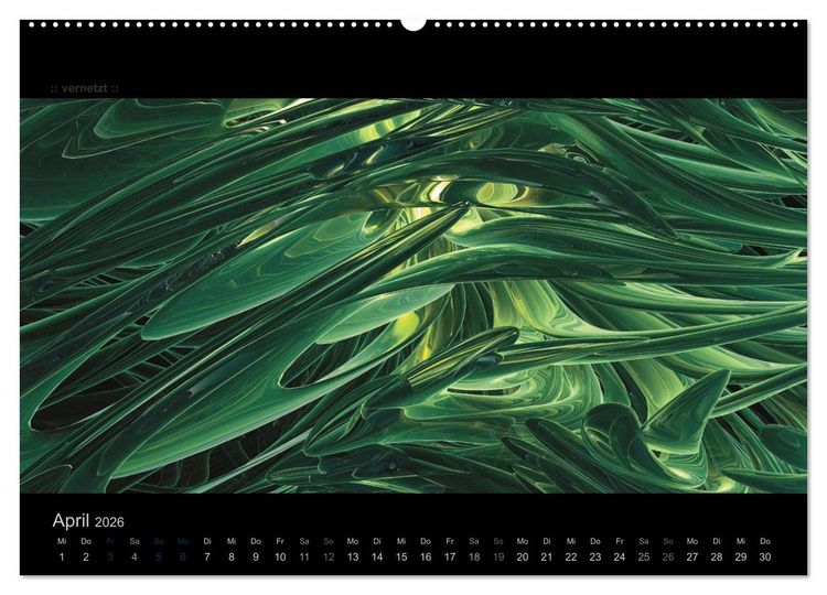 Produktbild: Abstrakte Kunst (hochwertiger Premium Wandkalender 2026 DIN A2 quer), Kunstdruck in Hochglanz