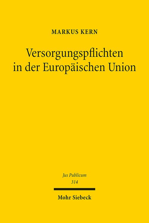 Produktbild: Versorgungspflichten in der Europ&auml;ischen Union