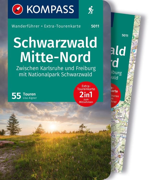 Produktbild: KOMPASS Wanderführer Schwarzwald Mitte-Nord, 50 Touren mit Extra-Tourenkarte