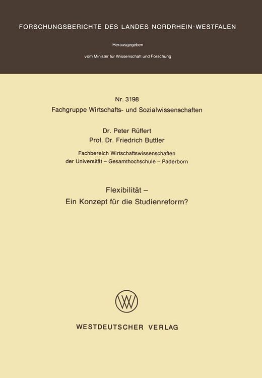 Produktbild: Flexibilit&auml;t - Ein Konzept f&uuml;r die Studienreform?