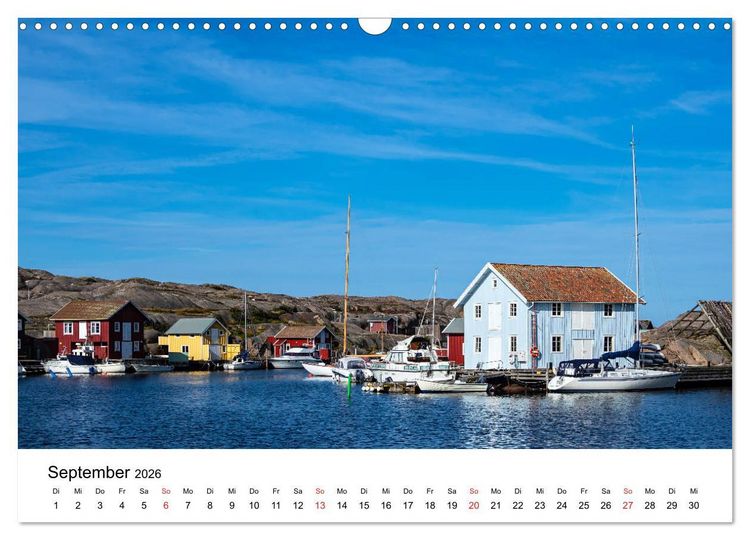 Produktbild: Westk&uuml;ste in Schweden (Wandkalender 2026 DIN A3 quer), CALVENDO Monatskalender