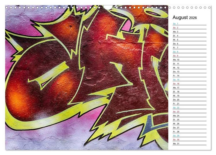 Produktbild: Dresden Graffiti (Wandkalender 2026 DIN A3 quer), CALVENDO Monatskalender