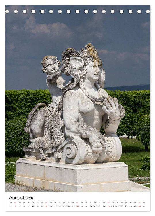 Produktbild: Schloss Hof &ndash; Die Perle unter den Marchfeldschl&ouml;ssern (Tischkalender 2026 DIN A5 hoch), CALVENDO Monatskalender