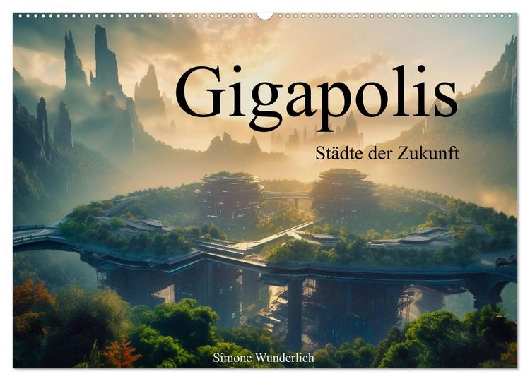 Produktbild: Gigapolis (Wandkalender 2026 DIN A2 quer), CALVENDO Monatskalender