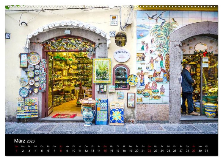 Produktbild: Vietri sul Mare an der Amalfik&uuml;ste (hochwertiger Premium Wandkalender 2026 DIN A2 quer), Kunstdruck in Hochglanz