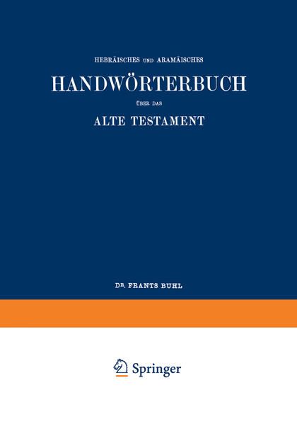 Produktbild: Wilhelm Gesenius&rsquo; Hebr&auml;isches und Aram&auml;isches Handw&ouml;rterbuch &uuml;ber das Alte Testament