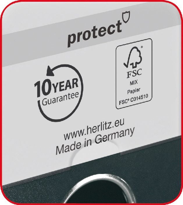 Produktbild: Herlitz Ordner maX.file protect A4 8cm acqua