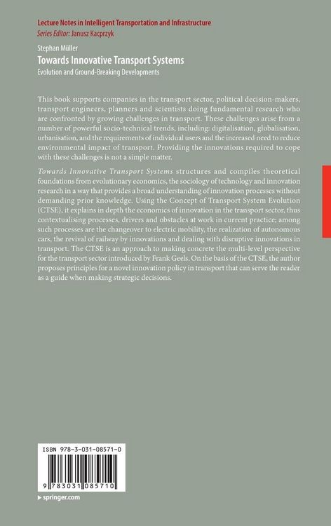 Produktbild: Towards Innovative Transport Systems