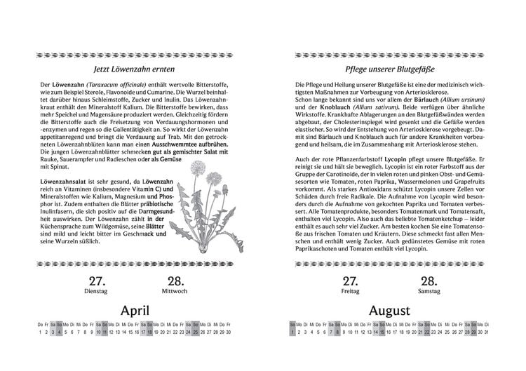 Produktbild: Liesel Malms Kr&auml;uterkalender 2027. Mit der Heilkraft der Natur durchs Jahr