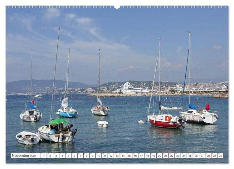 Produktbild: C&ocirc;te d&rsquo;Azur - Sehnsuchtsort am Mittelmeer (Wandkalender 2026 DIN A2 quer), CALVENDO Monatskalender