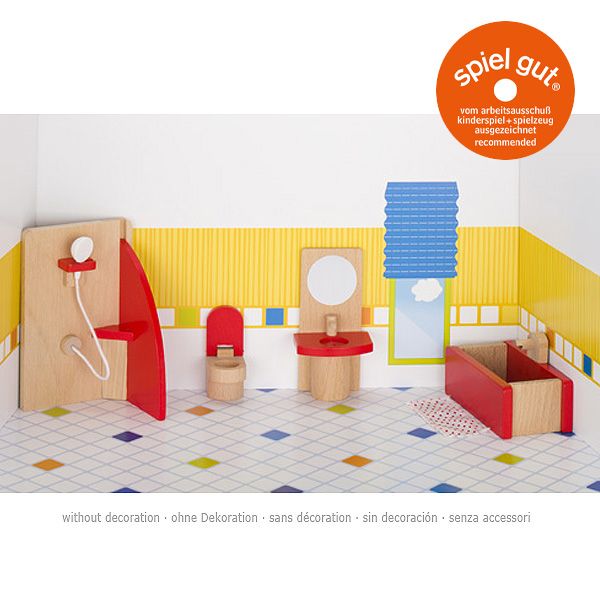 Produktbild: goki Puppenm&ouml;bel Badezimmer, Holz